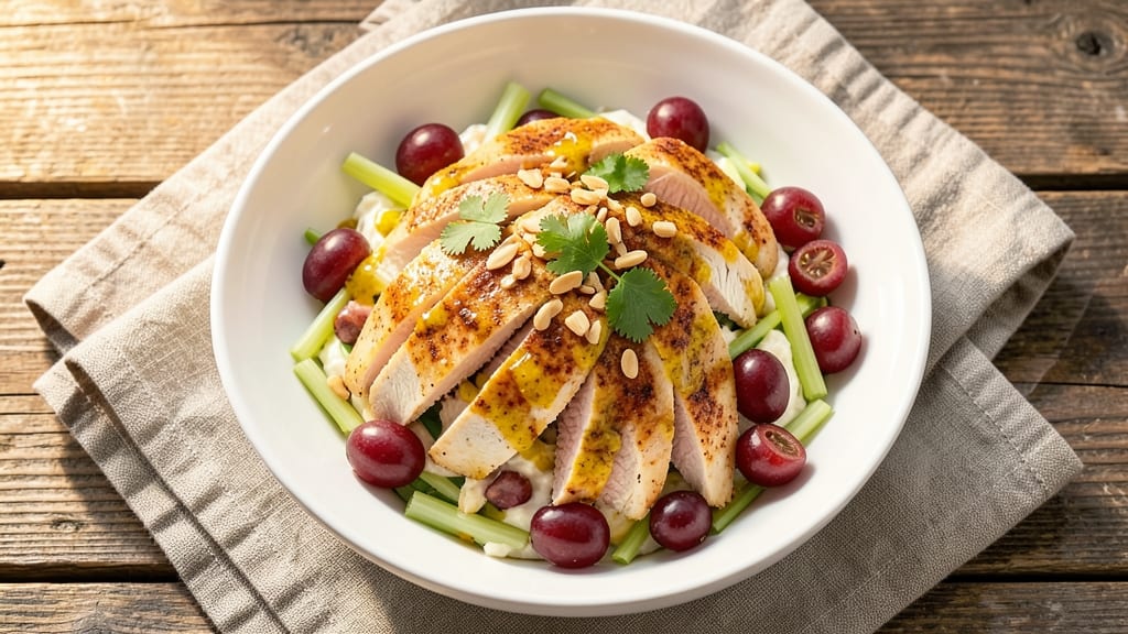 Chicken Salad Recipe With Grapes And Curry Powder: Sweet-Spiced Bite-Sized Elegance