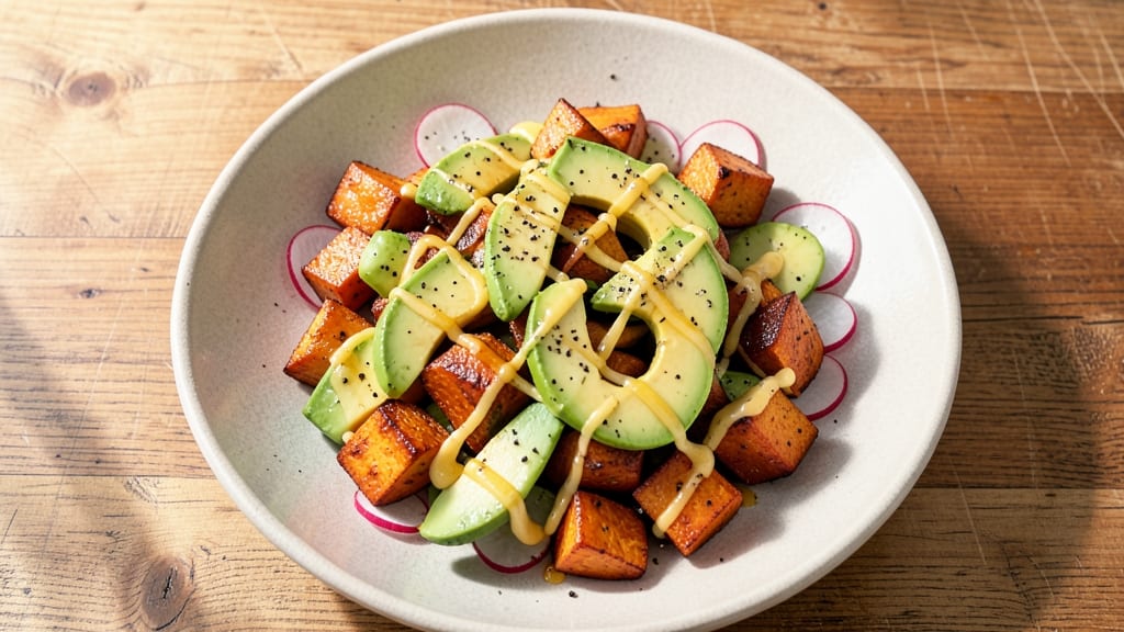 Sweet Potato and Avocado Salad Recipe: Roasted Sweetness Meets Creamy Avocado Crunch