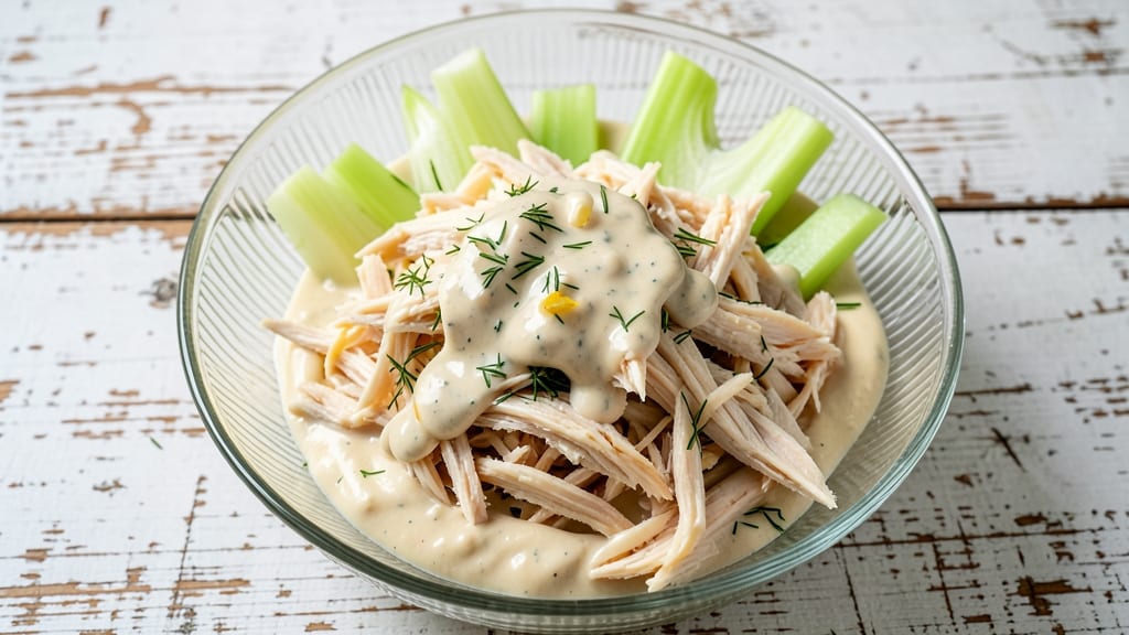 Chicken Salad Recipe With Ranch Dressing Mix: Crunchy Celery Crowns and Creamy Herb Twist