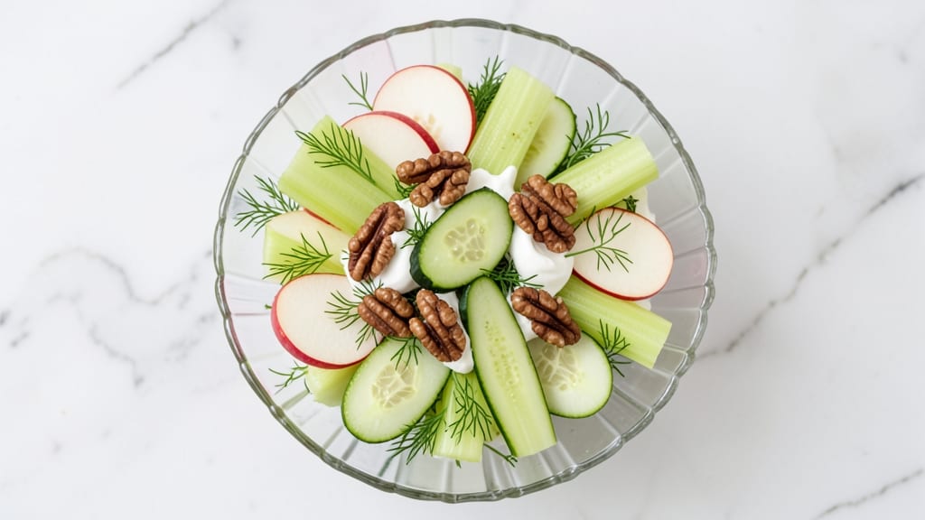 Barefoot Contessa Celery Salad Recipe: Celery Crown Crunch With Herbed Cream Cheese Base