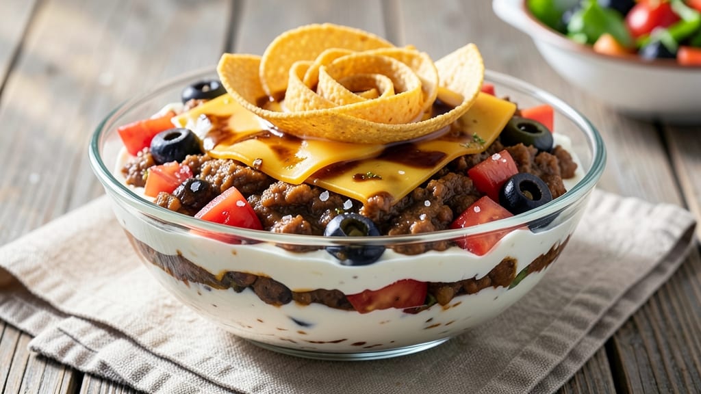 7 Layer Salad Dip Recipe: Smoky Chipotle Kick in Creamy Layers