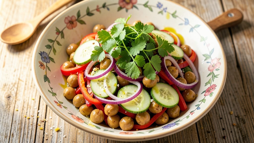 Chickpea Chopped Salad Recipe: Mediterranean-Inspired Crunch with Chickpeas and Herbs