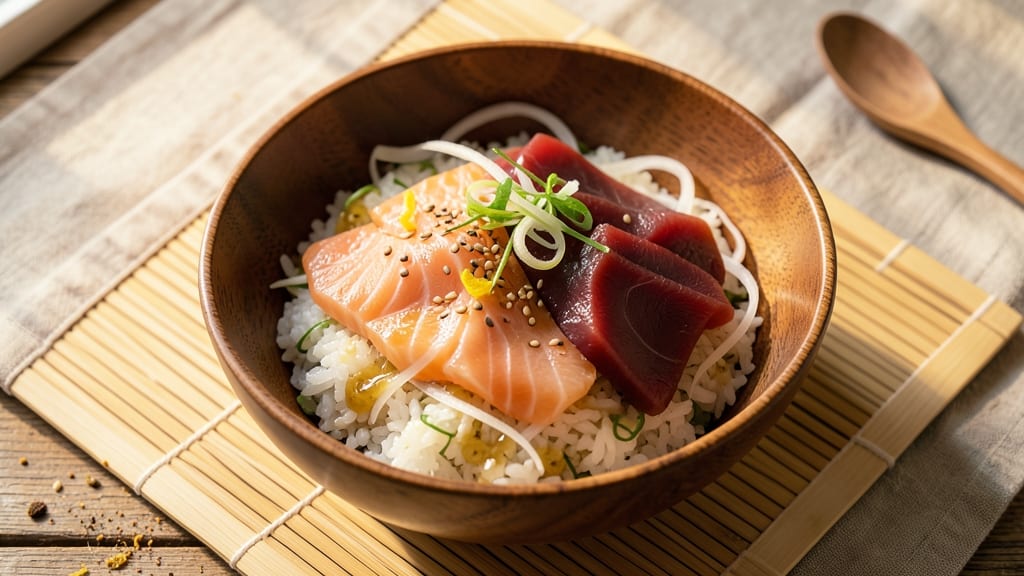 Chirashi Sushi Salad Recipe: Freshly Picked Rice Bowl With Topped Proteins