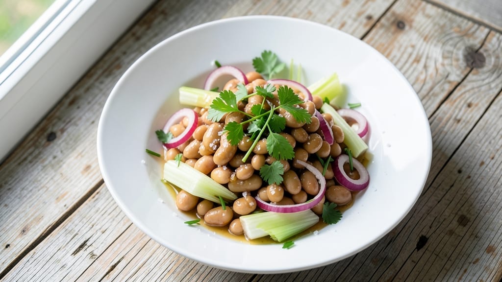 White Fence Farm Bean Salad Recipe: Crisp Celery Crowns and Zesty Herb Vinaigrette Twist