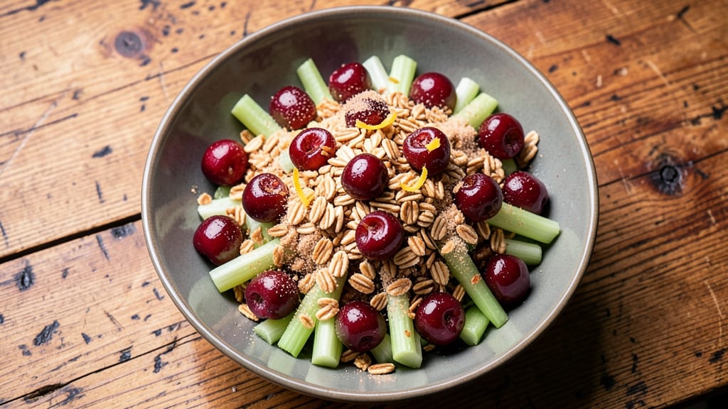 Cherry Dump Salad Recipe: Sweet-Tart Cherry Burst With Crisp Celery Crowns