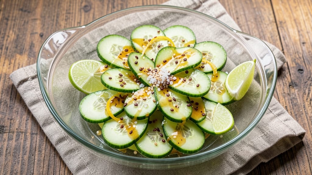 5 Star Cucumber Salad Recipe: Refreshing Crunch With Zesty-Lime Vinaigrette
