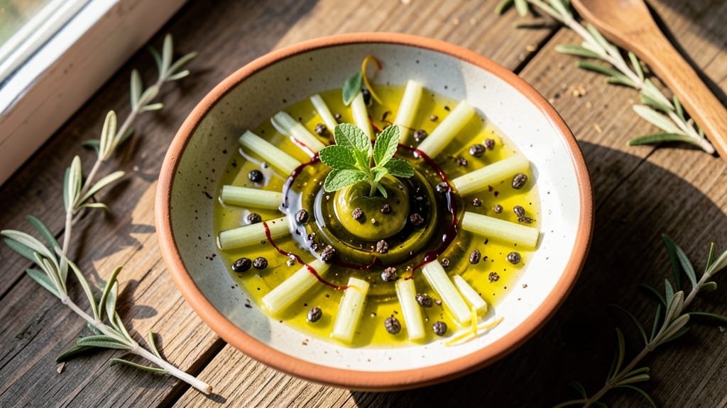 Aegean Salad Dressing Recipe: Bright Lemon-Oregano Vinaigrette With Crisp Celery Crowns