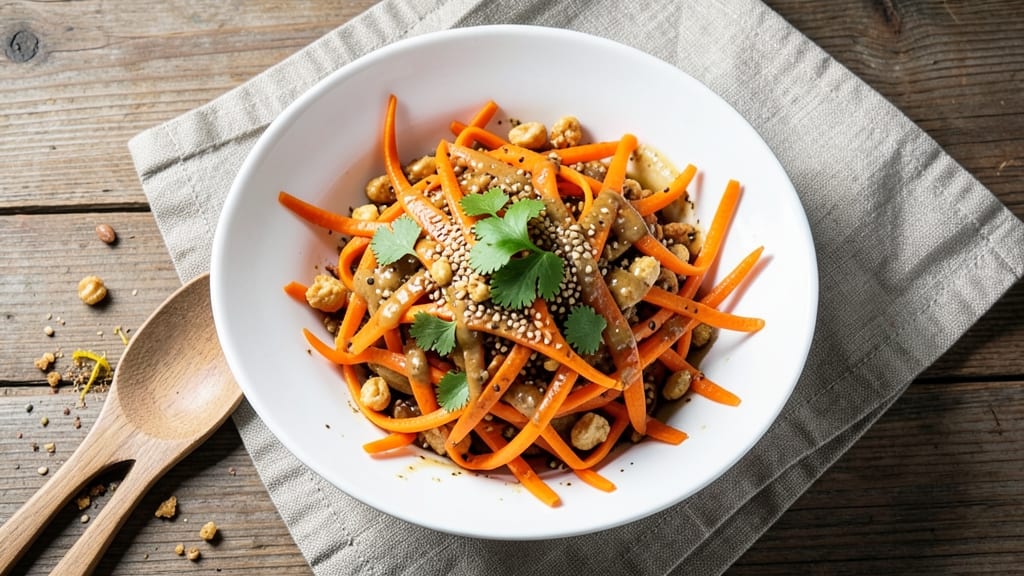 Carrot Sesame Salad Recipe: Crunchy Roots and Nutty Dressing Harmony