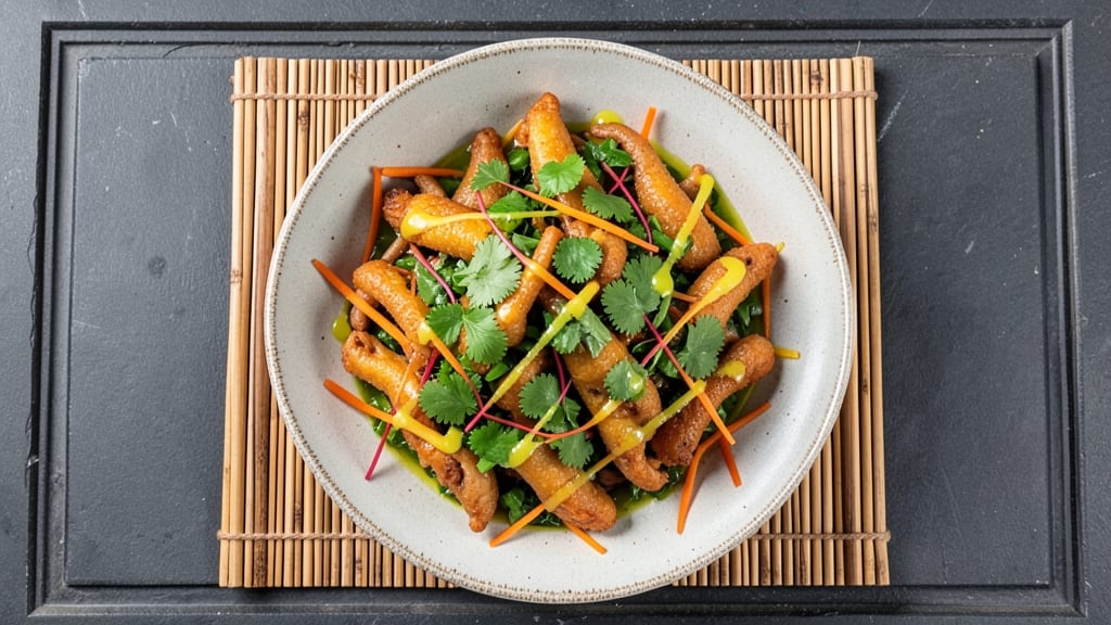 Chicken Feet Salad Lao Recipe: Crunchy Textures and Tangy Lime Zest Fusion