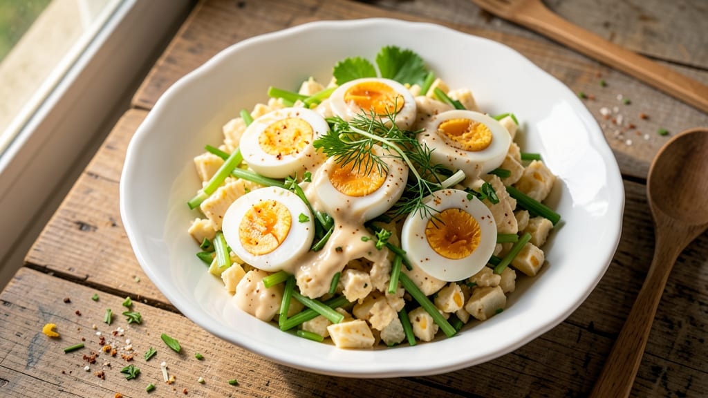 Chopped Egg Salad Recipe: Crisp Celery Crowns and Fluffy Egg Harmony