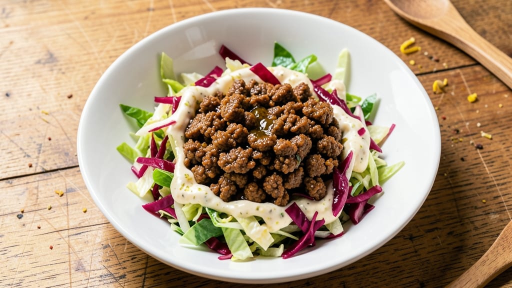 Coleslaw Taco Salad Recipe: Crunchy Cabbage Meets Spicy Taco Flavors