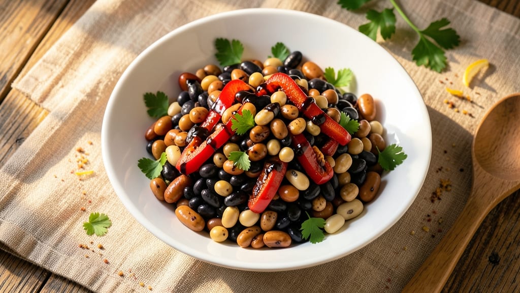 5 Bean Salad Recipe With Balsamic Vinegar: Vibrant Rainbow Layers and Tangy Balance