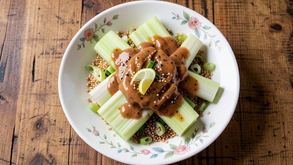 Chinese Celery Salad Recipe: Crunchy Crowns With Tangy Sesame-Lime Dressing