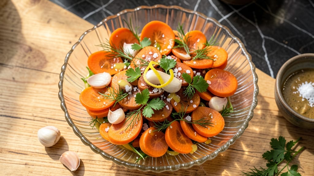 Carrot Garlic Salad Recipe: Bright, Crunchy, and Herb-Infused Freshness