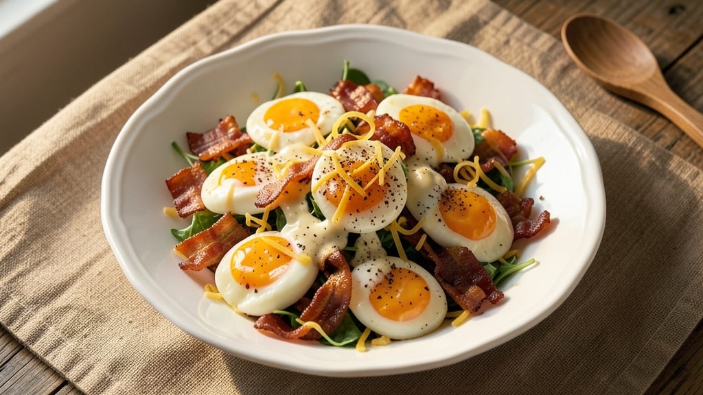 Cheddar Bacon Egg Salad Recipe: Smoky Crispy Protein Packed in 15 Minutes