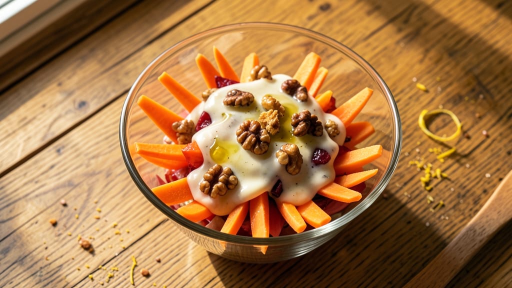 Carrot Collagen Salad Recipe: Protein-Packed Crunch With Zero Mayo Creaminess