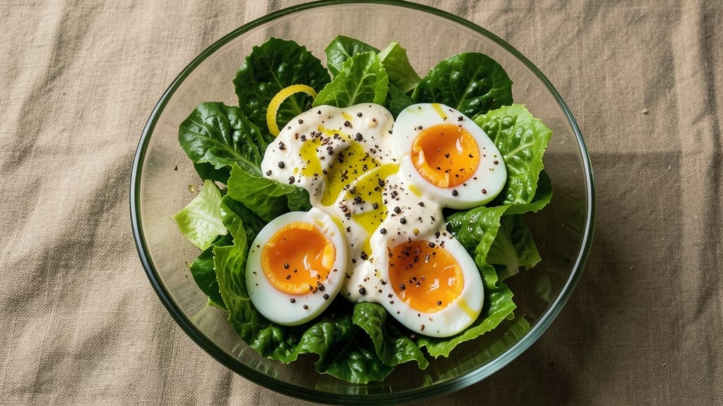 Cesar Salad Recipe No Anchovies: Crispy Croutons and Herb Cream Cheese Twist