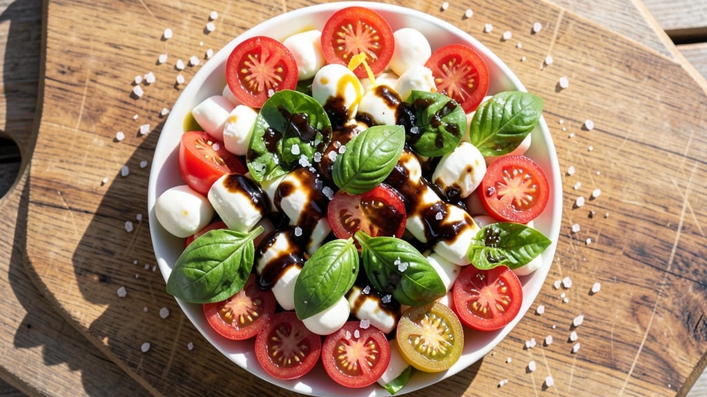 Caprese Salad Recipe with Grape Tomatoes: Fresh Mozzarella and Basil Brilliance