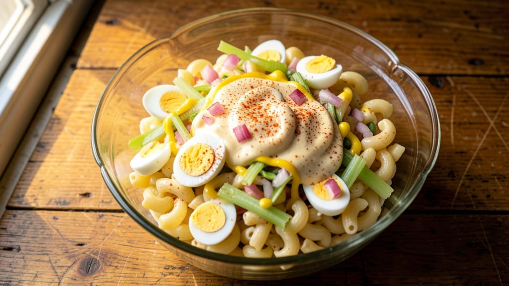 Traditional Macaroni Salad Recipe with Mayonnaise and Eggs: Classic Creamy Crunch for Picnics and Potlucks