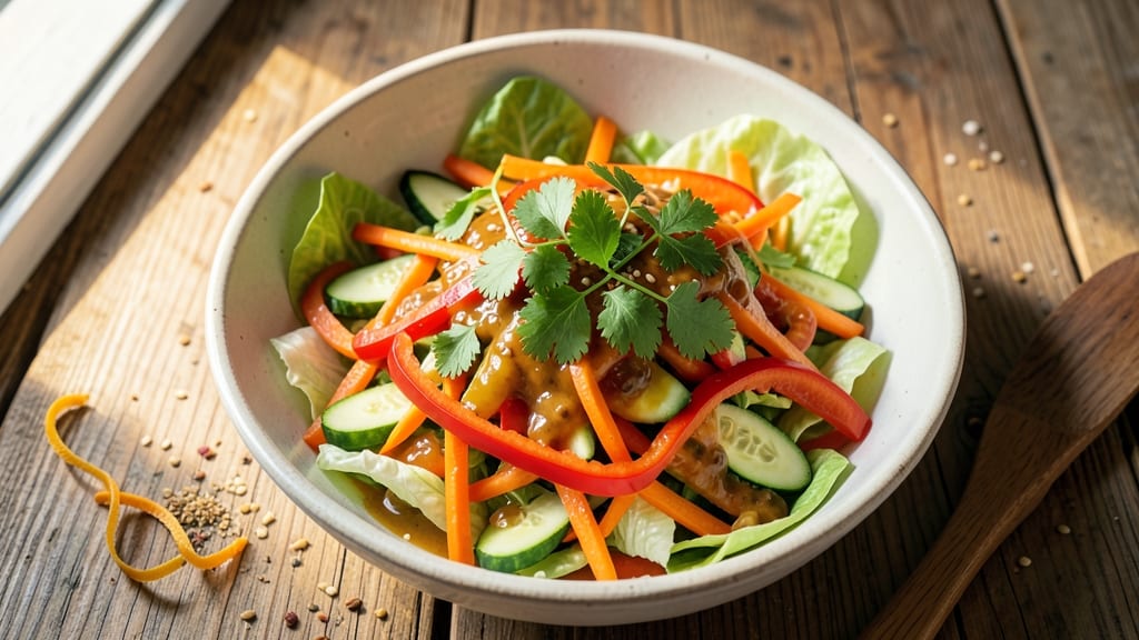 Vegan Thai Salad Recipe: Crunchy Peanut-Lime Zing in 20 Minutes