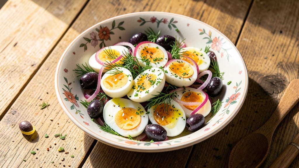 Traditional Egg and Olive Salad Recipe: Mediterranean Crunch Without Mayo