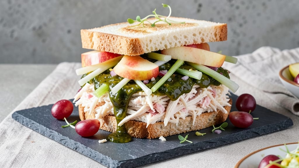 Chicken Salad Sandwich Recipe with Grapes and Apples: Sweet-Tart Fruit Crunch Without Mayo