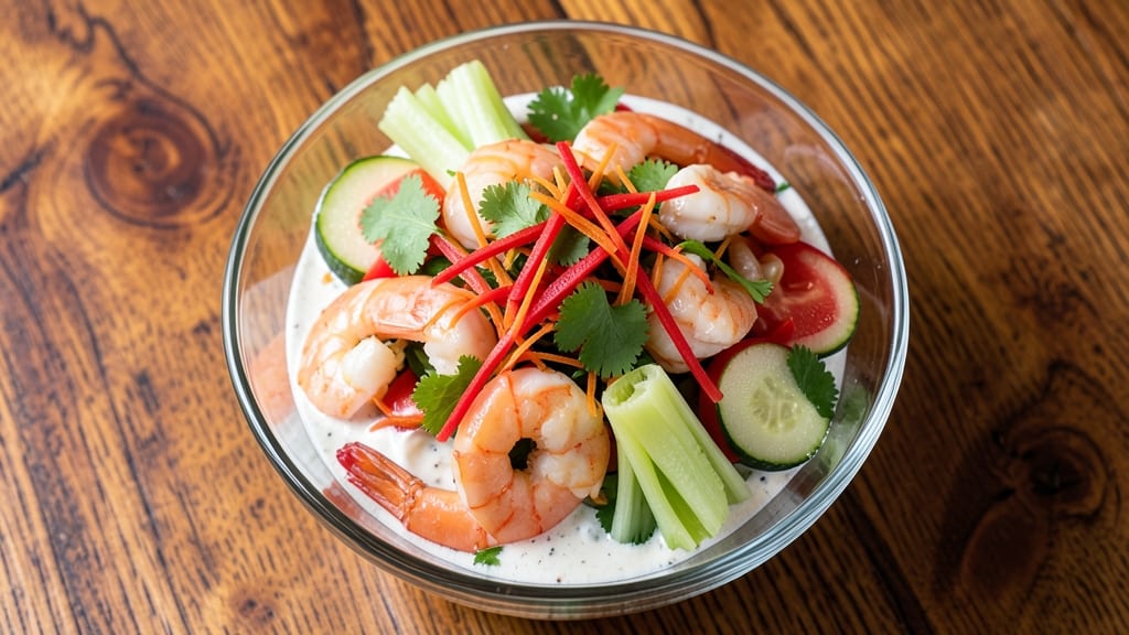 Chinese Seafood Salad Recipe: Crisp Celery Crowns and Citrus-Lime Dressing Twist