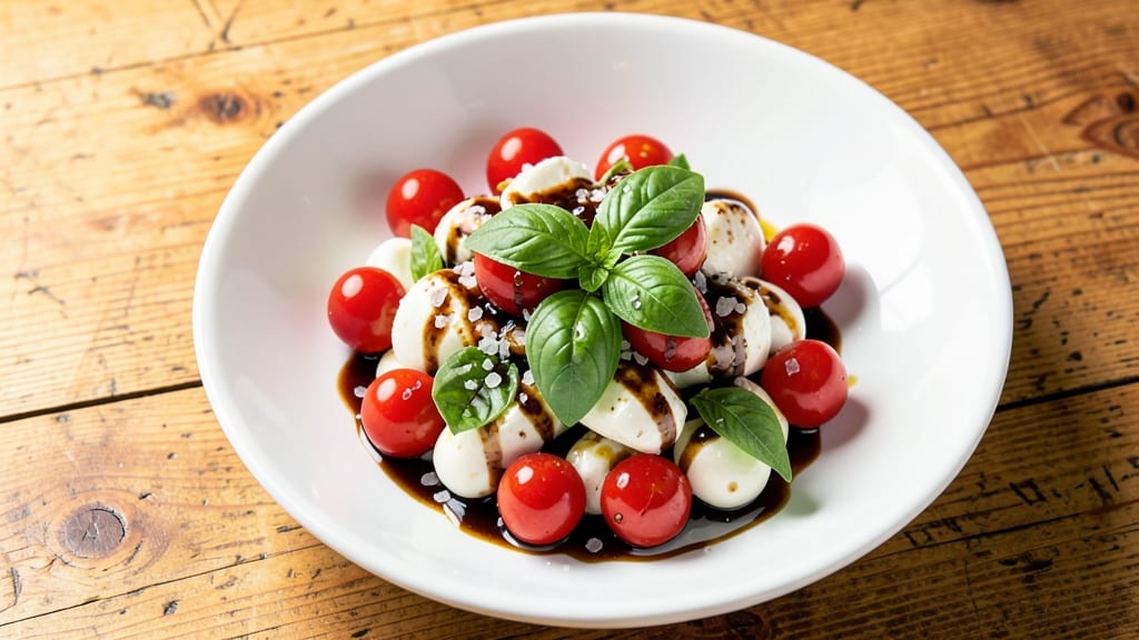Caprese Salad Recipe With Cherry Tomatoes and Balsamic: Bright Tomato-Basil Bite With Golden Glaze