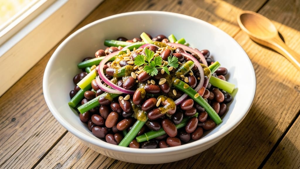 Three Bean Salad Recipe With Black Beans: Protein-Packed Crunch in 10 Minutes