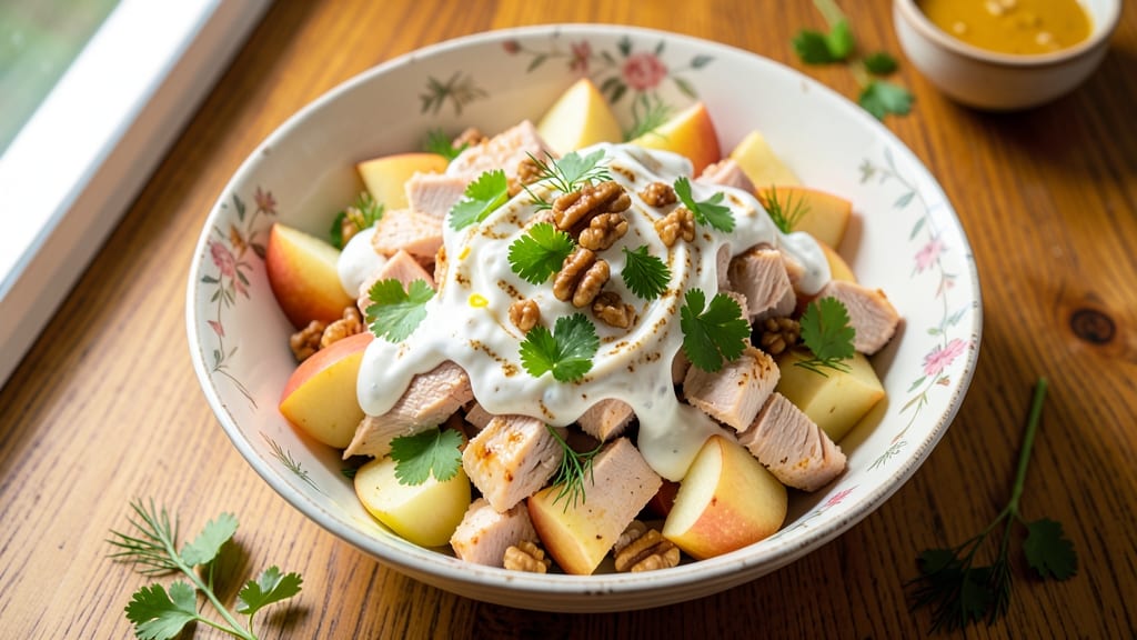 Chicken Salad Recipe with Greek Yogurt and Apples: Crisp Apple Bite and Light Tangy Creaminess