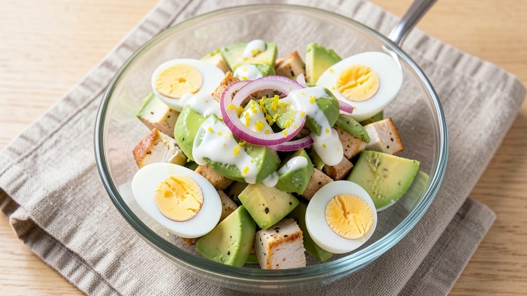Chicken Avocado Egg Salad Recipe: Tropical Crunch With Zero Mayo Creaminess