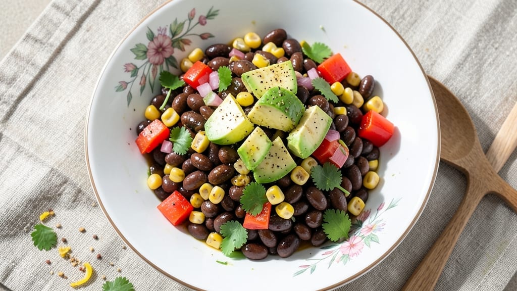 Zesty Black Bean Salad Recipe: Lime-Cilantro Zing With Crunchy Veggies