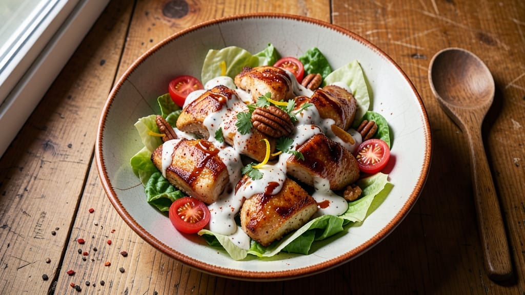 Chef's Market Hot Chicken Salad Recipe: Spicy Crispy Chicken with Crunchy Celery Crowns