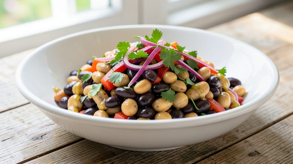 Triple Bean Salad Recipe: Bold Textures With No-Mayo Creaminess
