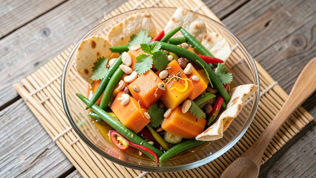 Cold Thai Salad Recipe: Crispy Peanuts and Tangy Lime-Lavash Crunch