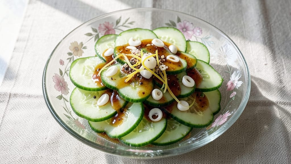 Chinese Cold Cucumber Salad Recipe: Vinegar-Braised Crunch with Sesame Zing