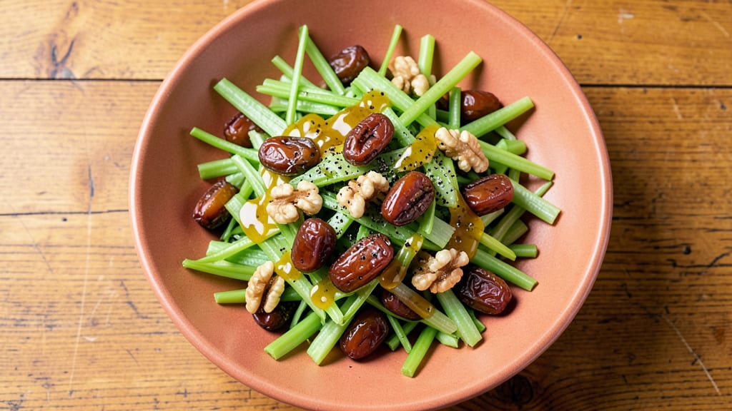 Celery Date Salad Four Horsemen Recipe: Crunchy Crowns and Smoky Sweet Harmony