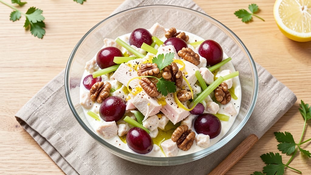Chicken Salad Recipe With Grapes, Walnuts, and Celery: Sweet-Tart Crunch Without Mayo Overload