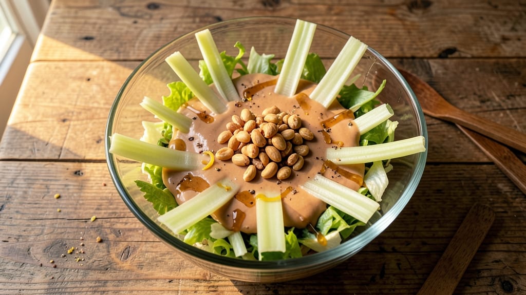 Circus Peanut Salad Recipe: Crunchy Celery Crowns and Bold Peanut Zing