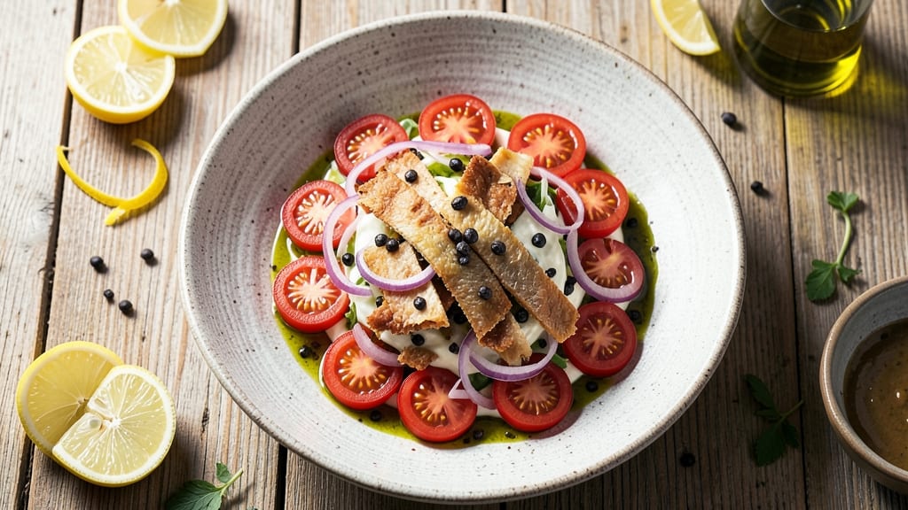 Cold Baccala Salad Recipe: Mediterranean Crunch With Zesty Lemon-Anchovy Zing