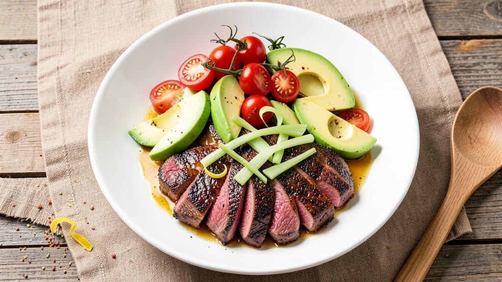 Amazing Steak Salad Recipe: Charred Steak Meets Crisp Celery Crowns