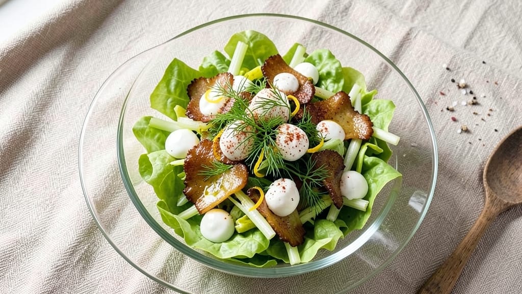 Chris Wark's Salad Recipe: Crisp Celery Crowns Meet Smoky Cream Cheese Crunch