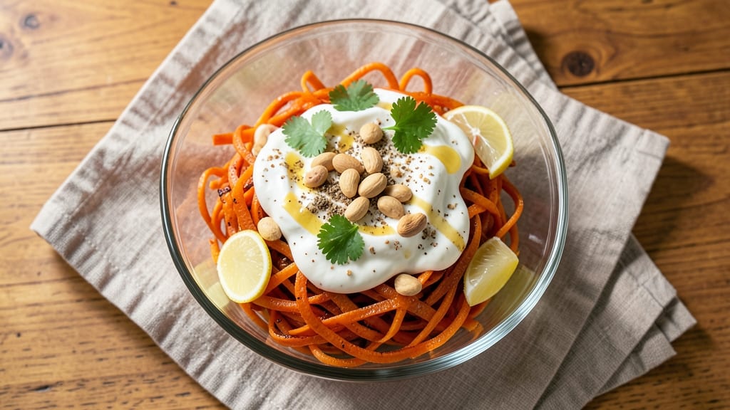 Carrot Salad Indian Recipe: Spiced Yogurt and Toasted Nuts Magic